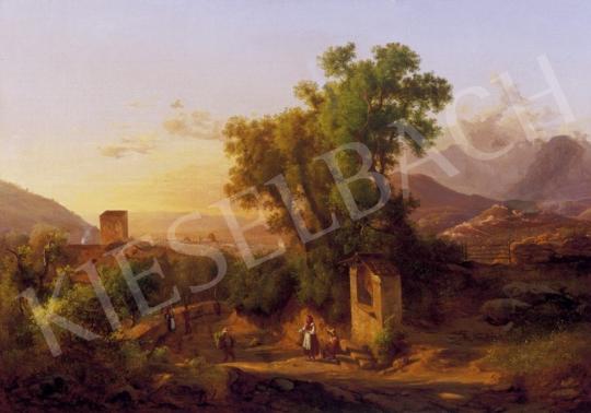 Ifj. Markó, Károly jr. - Landscape by Florence, 1860 | 2nd Auction auction / 256 Lot