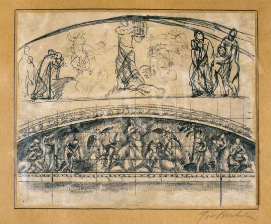  Pór, Bertalan - Plan of a Fresco, about 1910 | 21st Auction auction / 105 Lot
