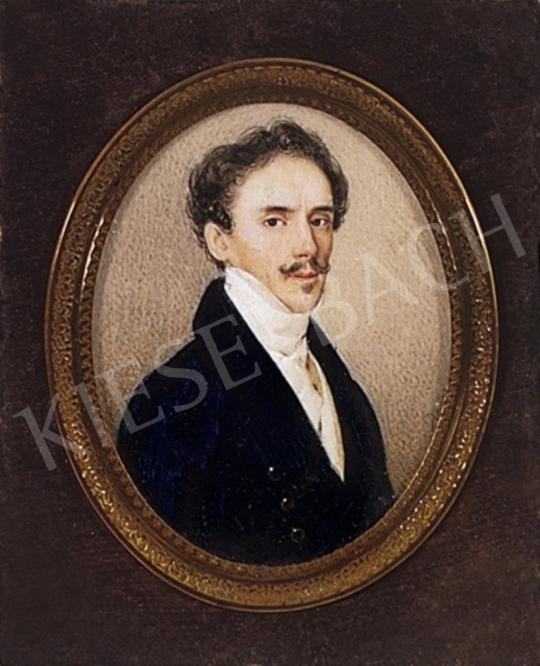 Ismeretlen festő - Fehérnyakkendős férfi portréja, 1835 körül | 2. Aukció aukció / 321d tétel
