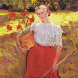 Unknown painter - Gardener Girl 