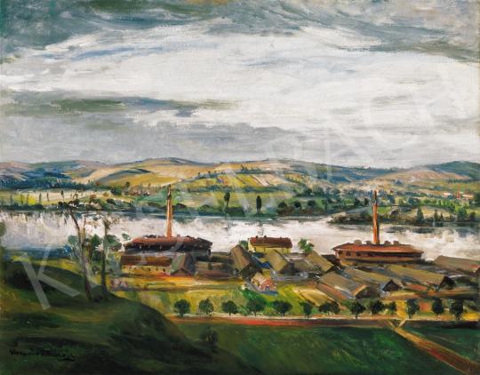  Kernstok, Károly - Landscape by the River Danube | 21st Auction auction / 112 Lot