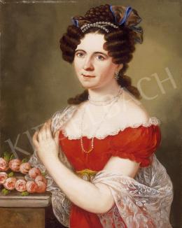  Donát, János - Lady with Roses 