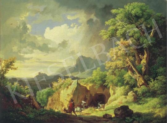 Id. Markó, Károly sr. - Italian Landscape with a Shepherd | 1st Auction auction / 161 Lot