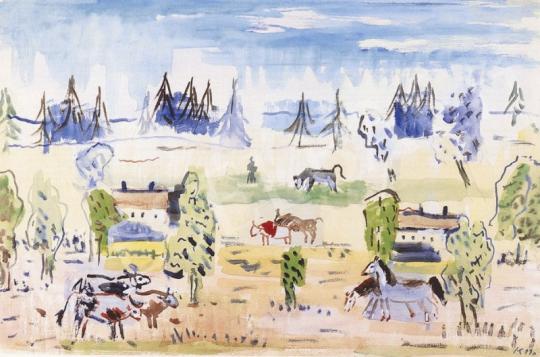 Klie, Zoltán - Landscape with Animals | 1st Auction auction / 179 Lot