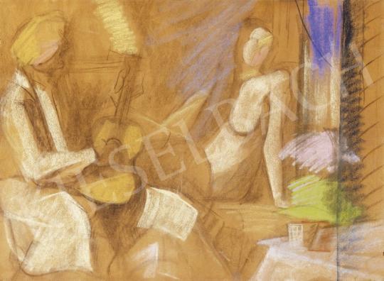  Farkas, István - Guitar Player in Barette with a Nude | 1st Auction auction / 183 Lot