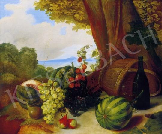 A.S. jelzéssel, 1850. - Gyümölcscsendélet | 1. Aukció aukció / 247 tétel