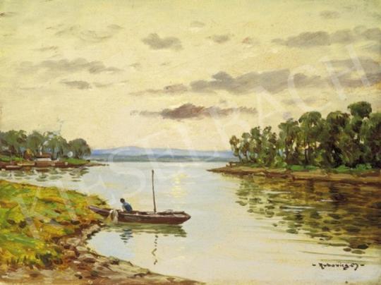 Rubovics, Márk - Sunset on the Riverside | 1st Auction auction / 314 Lot