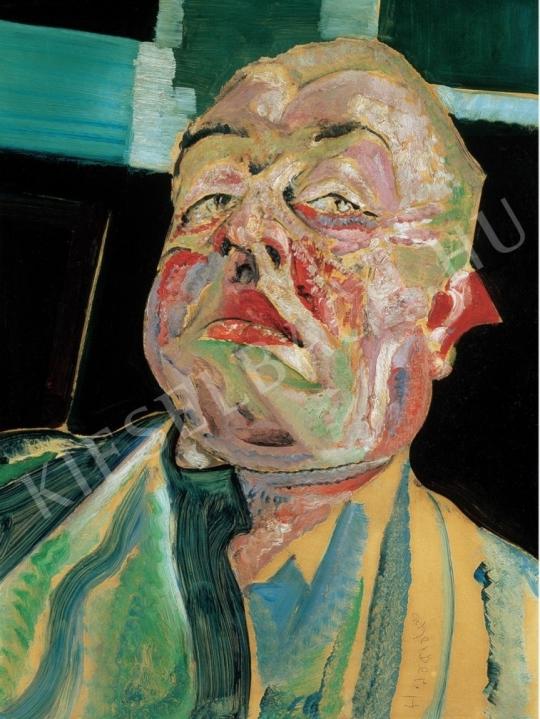  Scheiber, Hugó - Self-portrait painting