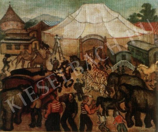  Román György - Cirkusz festménye