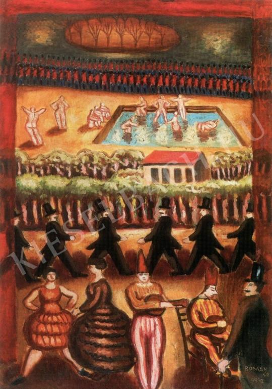  Román György - Vonuló álom festménye