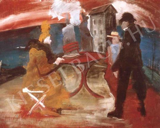  Farkas István - Vörös asztal festménye