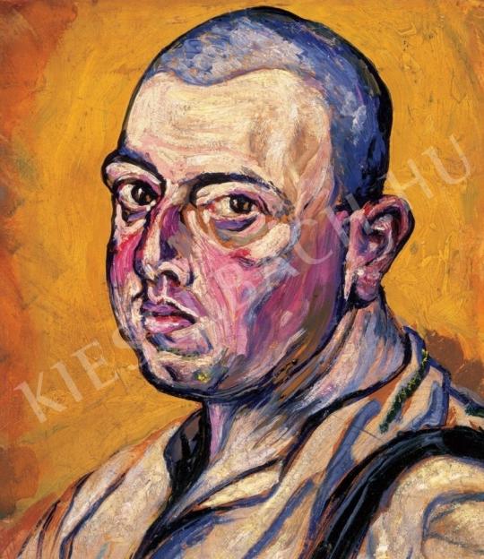  Scheiber, Hugó - Self Portrait painting