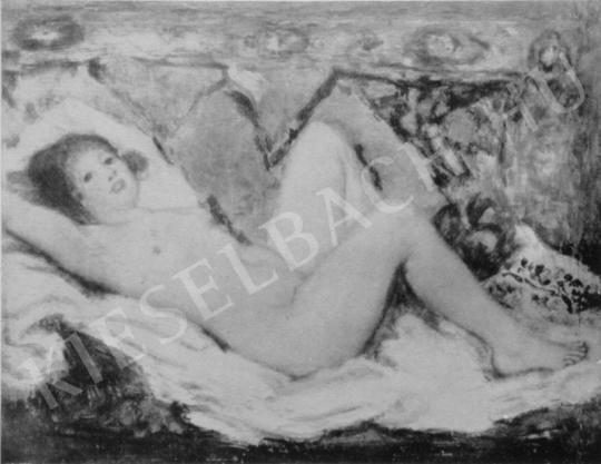  Csók, István - Nude Lying painting