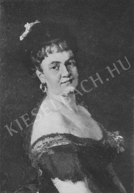  Munkácsy, Mihály - Mme M. J. Chaplin painting