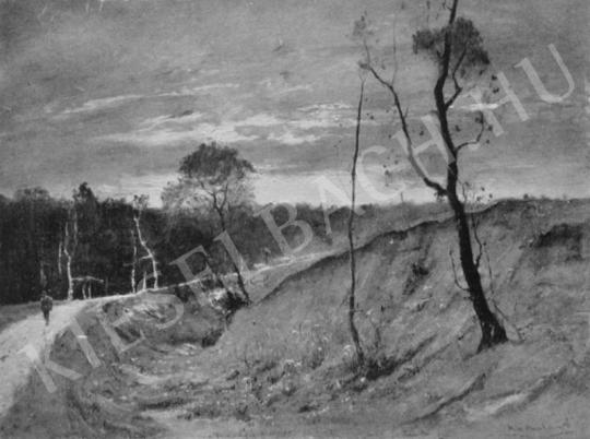  Munkácsy Mihály - Mély út hazatérő juhnyájjal festménye
