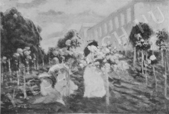 Rippl-Rónai, József - Böcklin' Clouds Over the Castle in Bogát painting