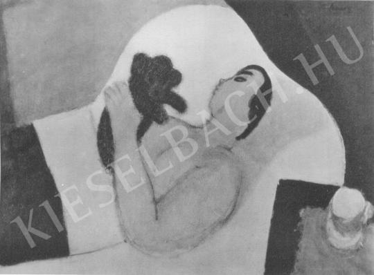 Berény, Róbert - Woman Lying painting
