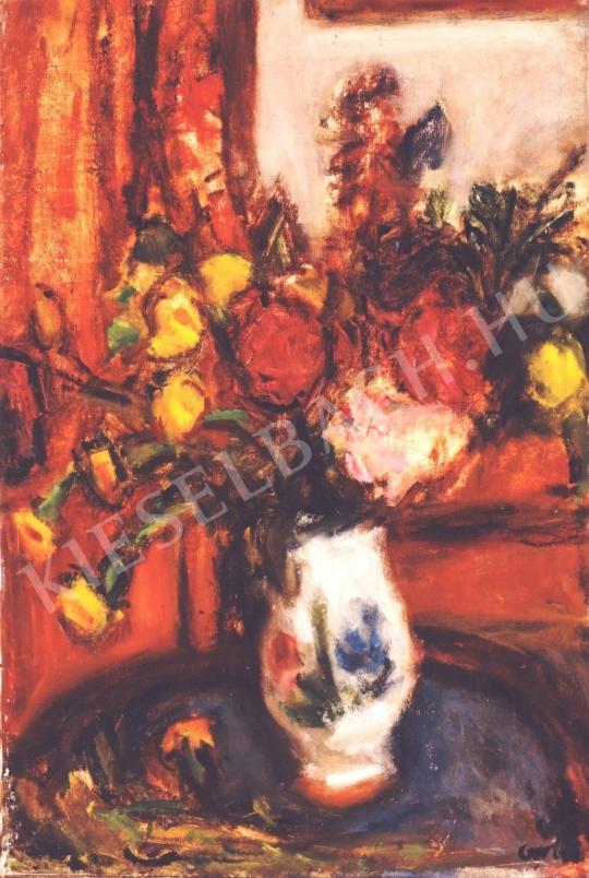  Czóbel, Béla - Still-Life of Flowers painting