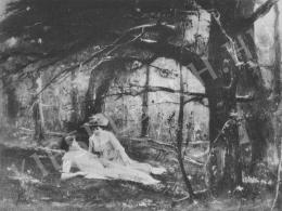  Munkácsy Mihály - Csevegés az erdőben (1886)