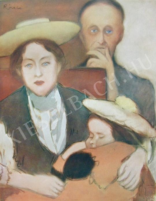 Rippl-Rónai József - Rippli néni a gyerekekkel festménye