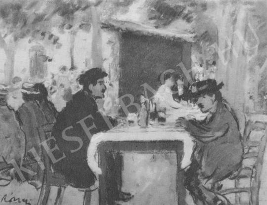 Rippl-Rónai, József - On the Courtyard of a Summer Restaurant painting