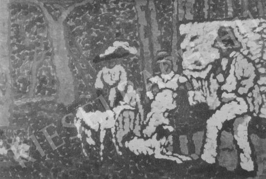 Rippl-Rónai József - A művész kaposvári kertjében festménye