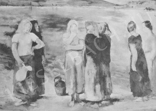  Szőnyi, István - Women by the Waterside painting