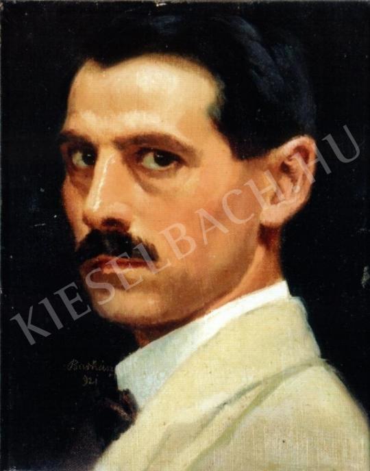 Barkász, Lajos - Self-Portrait painting