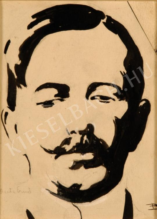 Barta, Ernő - Self-Portrait painting