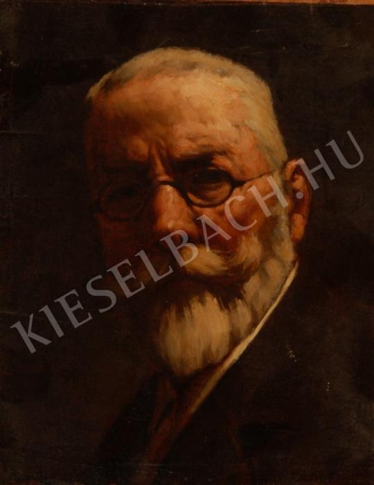  Benczúr, Gyula - Self-Portrait painting