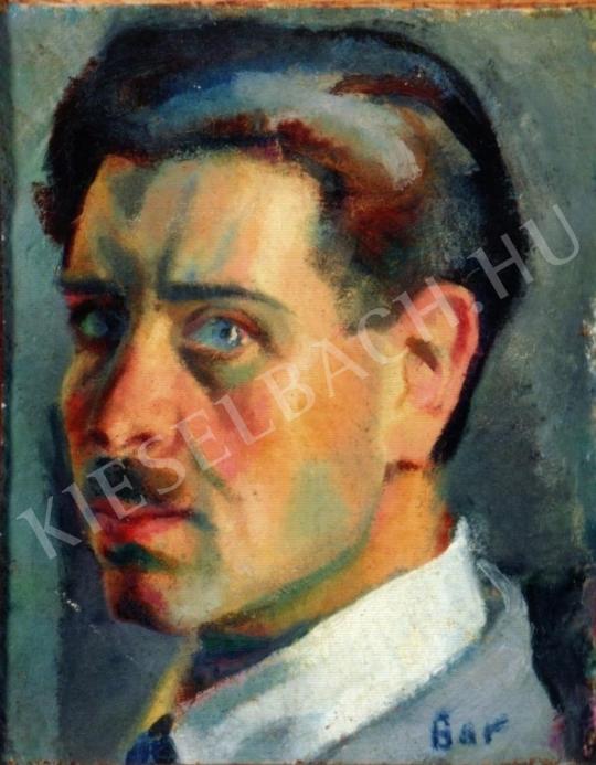 Bor, Pál - Self-Portrait painting