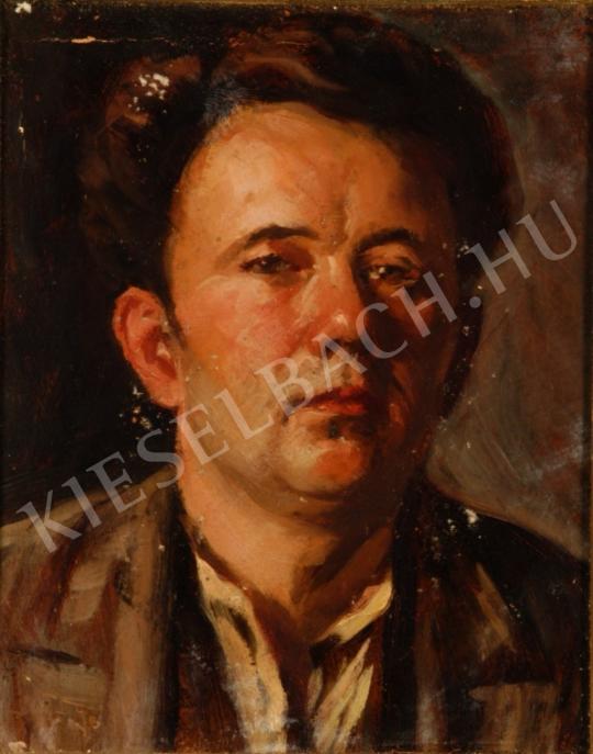Budai, Sándor - Self-Portrait painting
