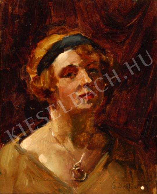Bükkerti, Mariska (Gémes Gindert Péterné) - Self-Portrait painting