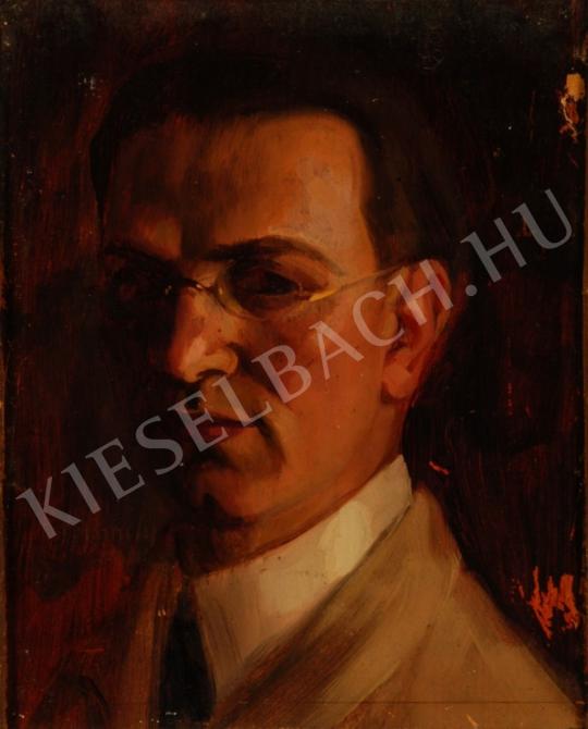 Csermely, János - Self-Portrait painting