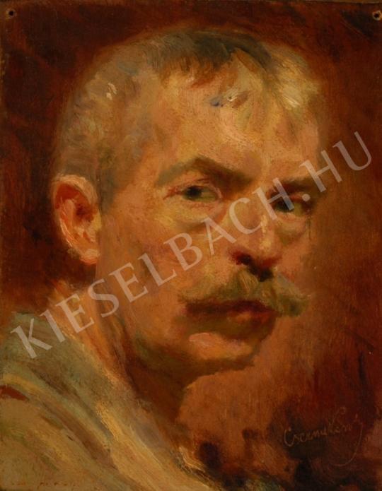 Cserna, Károly - Self-Portrait painting