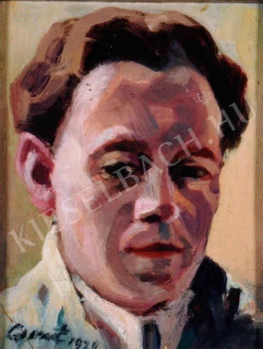 Csont, Ferenc - Self-Portrait painting