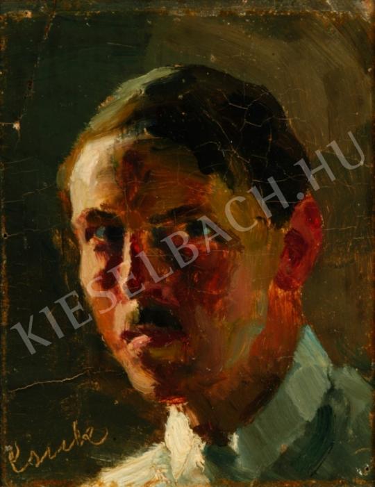 Csuk Jenő - Önarckép festménye