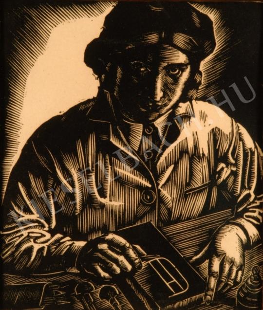 Dallos, Hanna - Self-Portrait painting