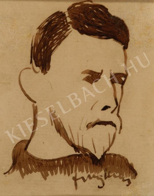  Ferenczy, Károly - Self-Portrait painting