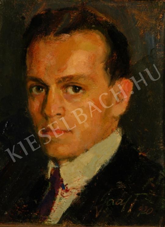 Gaál, Ferenc - Self-Portrait painting