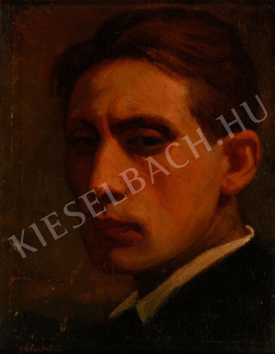  Gábor, Móric - Self-Portrait painting