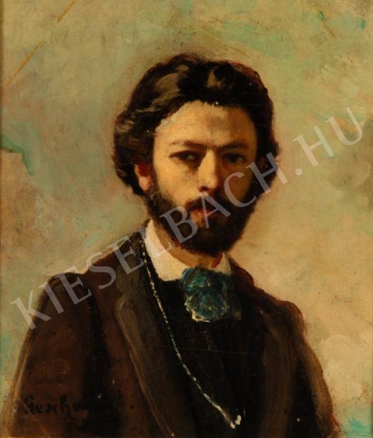 Gerhardt, Alajos - Self-Portrait painting