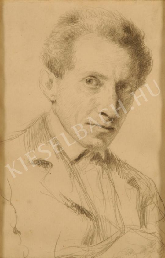  Glatz, Oszkár - Self-Portrait painting