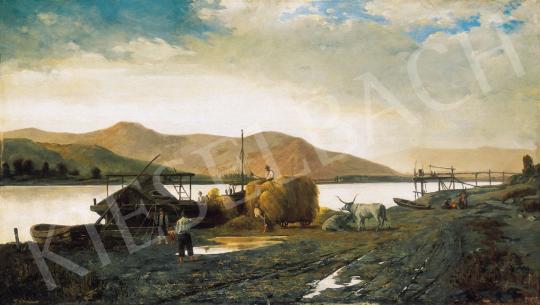 Tahi Antal - Szalmaszállító hajók a Dunán | 21. Aukció aukció / 177 tétel