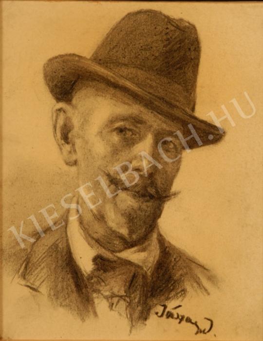 Jászay, József (Jászai József) - Self-Portrait painting