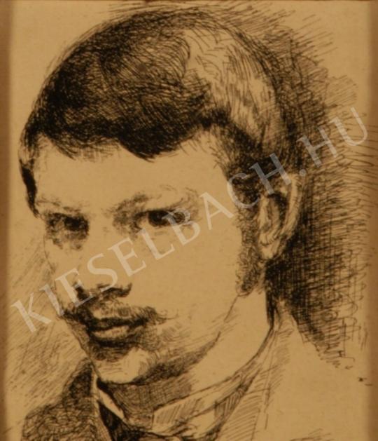 Karcsay, Lajos - Self-Portrait painting