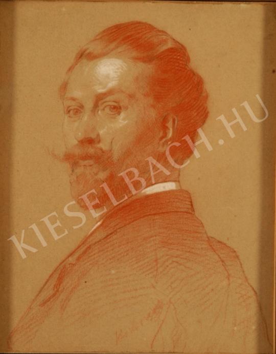  Karlovszky, Bertalan - Self-Portrait painting