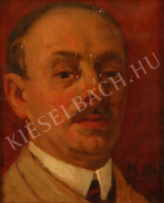 Kató, Kálmán (Kriszlanits Kálmán, Krisztanits - Self-Portrait painting