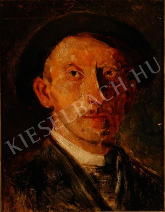 Kimnach, László - Self-Portrait painting