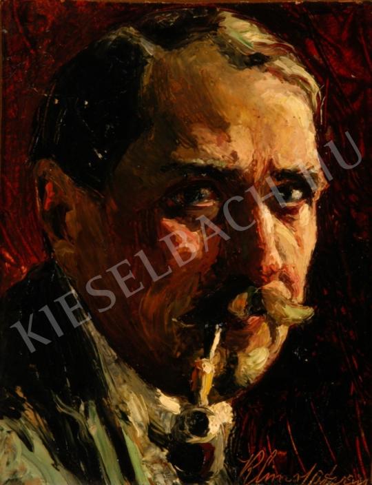 Klimó, István - Self-Portrait painting